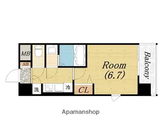 レジュールアッシュウエストレジス【2階】の間取り