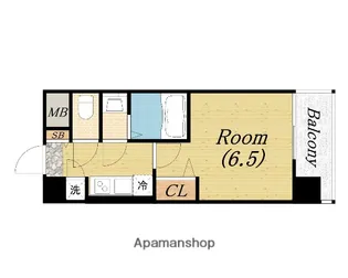 レジュールアッシュウエストレジス【7階】の間取り