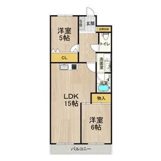 シャトー・レイクルイーズ【5階】の間取り