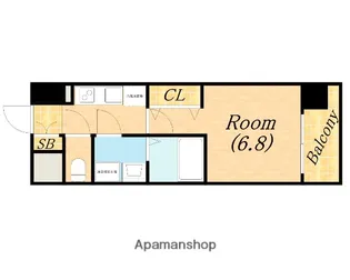 レジュールアッシュ九条【11階】の間取り