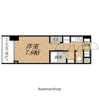 サムティ本町橋2メディアス【4階】の間取り