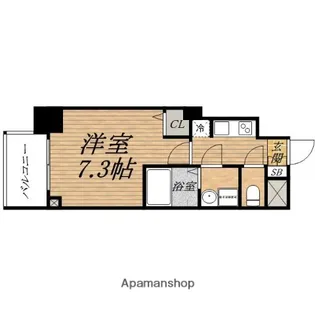 サムティ本町橋Ⅱメディアス【9階】の間取り