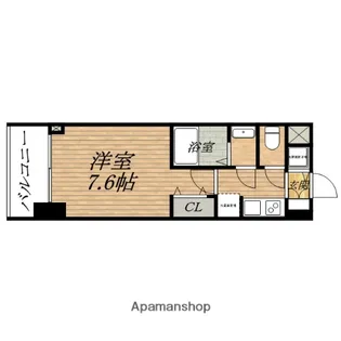 サムティ本町橋2メディアス【2階】の間取り