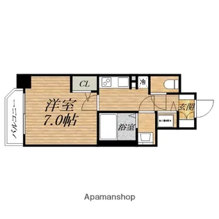 ララプレイス大阪城WESTEN【6階】の間取り