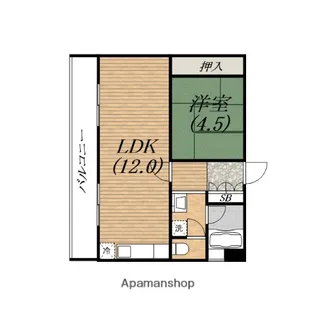 ビラ・イノウエ【9階】の間取り
