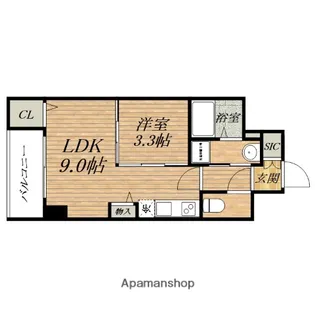 セレニテ本町グランデ【6階】の間取り