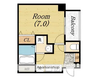 セレニテ本町グランデ【9階】の間取り