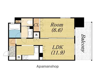 リーガル南堀江【4階】の間取り