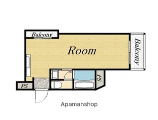 シャンクレール南堀江【3階】の間取り