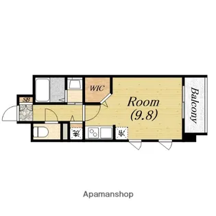 レジデンス本町靭公園【14階】の間取り