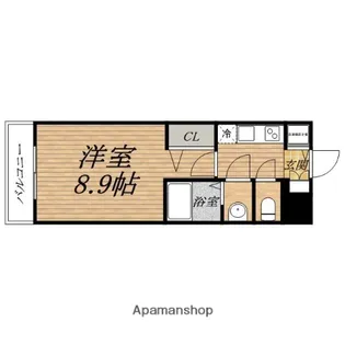 プライムアーバン御堂筋本町【4階】の間取り