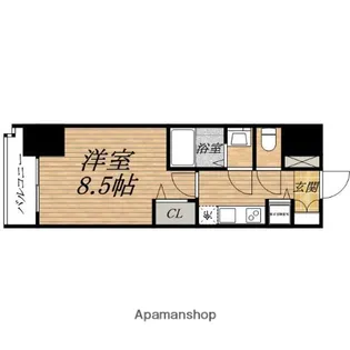 プライムアーバン御堂筋本町【8階】の間取り