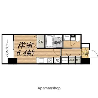 アーバネックス北浜【3階】の間取り