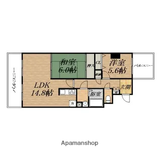 アーデンコート西長堀【7階】の間取り