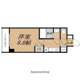 サムティ阿波座BELSIA【13階】の間取り