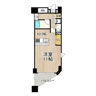 CITY SPIRE上町台【4階】の間取り