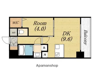 プレサンス立売堀アーバンスタイル【12階】の間取り