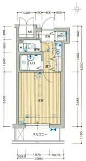 プレサンス難波WEST【0602号室】の間取り