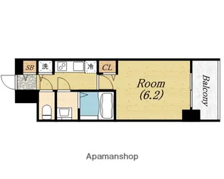 プレサンスOSAKA DOMECITYワンダー【10階】の間取り