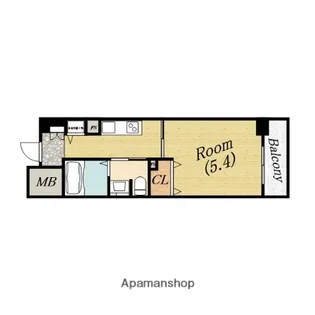 CITY SPIRE靭公園【10階】の間取り