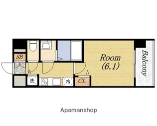 プレサンス京町堀ノース【7階】の間取り