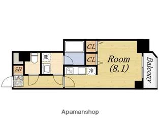 アーデン京町堀ウエスト【10階】の間取り