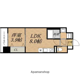 レオンコンフォート本町東Ⅲ【12階】の間取り