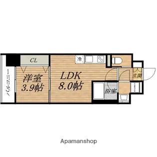 レオンコンフォート本町東Ⅲ【13階】の間取り