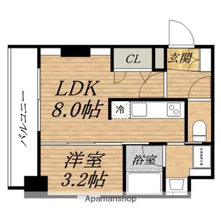 レオンコンフォート本町東Ⅲ【4階】の間取り