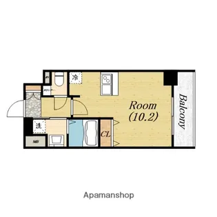 1Kの間取り画像