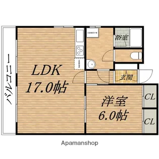 アプリコ【4階】の間取り