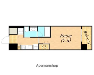 エスライズ京町堀【4階】の間取り