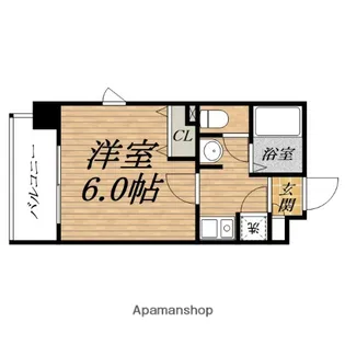 ジュネーゼ大阪城南【11階】の間取り