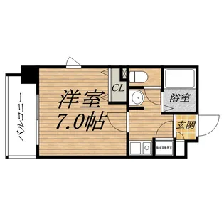 ジュネーゼ大阪城南【9階】の間取り