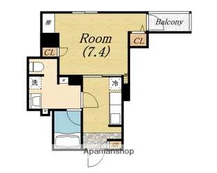 フォレステージュ北堀江【8階】の間取り