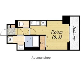 1Kの間取り画像
