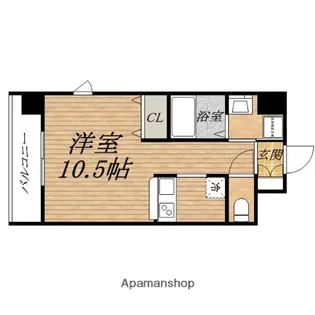 エイペックス 上本町【7階】の間取り