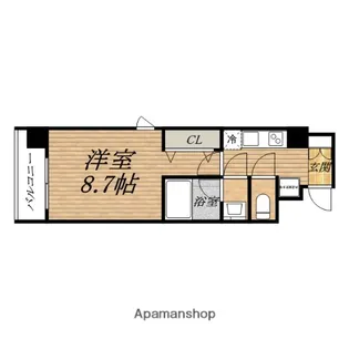コンフォリア心斎橋EAST【4階】の間取り