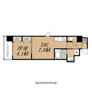 コンフォリア心斎橋EAST【3階】の間取り
