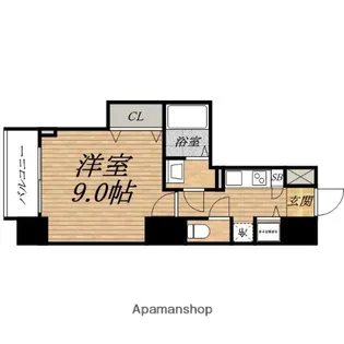 アドバンス心斎橋グランガーデン【12階】の間取り