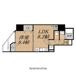 アドバンス心斎橋グランガーデン【5階】の間取り