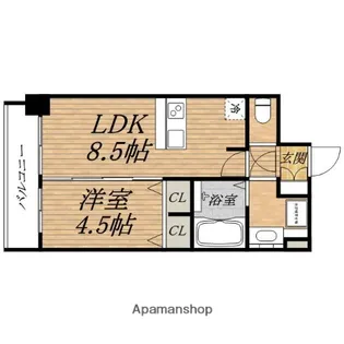 プレサンス高津公園ディオ【11階】の間取り