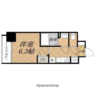 プレサンス高津公園ディオ【5階】の間取り