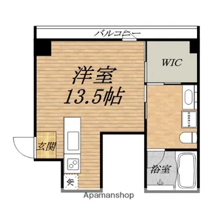 ルクレ堺筋本町レジデンス【1階】の間取り