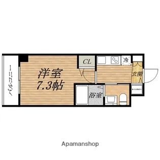 ステージグランデ堺筋本町【3階】の間取り