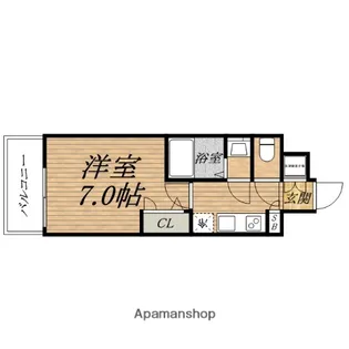 ファーストステージ江戸堀パークサイド【13階】の間取り