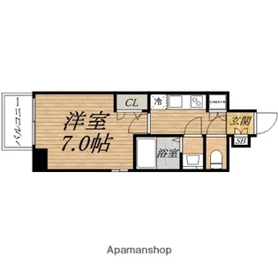 ファーストステージ江戸堀パークサイド【5階】の間取り