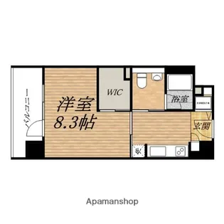 エイペックス東心斎橋2【6階】の間取り