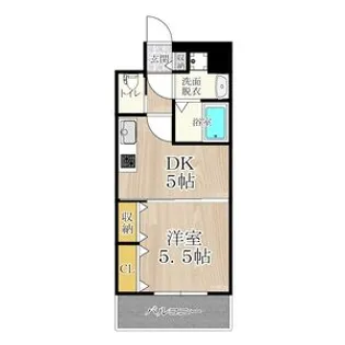 CITY SPIRE鶴見(セントアミー鶴見)【8階】の間取り