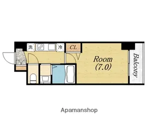 TLRレジデンス本町WEST【4階】の間取り